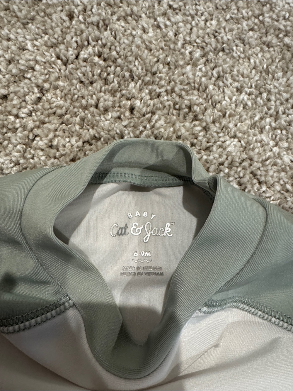 Cat & Jack Baby Two-Tone Rash Guard - Picture 2 of 4